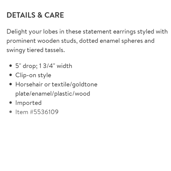 Tory Burch Statement Earrings - Picture 5 of 5